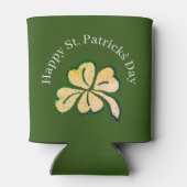 ハッピーセントパトリックの日シャムロッククローバーグリーン 缶クーラー (裏面)