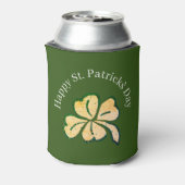 ハッピーセントパトリックの日シャムロッククローバーグリーン 缶クーラー (缶裏面)