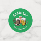 ハッピーセントパトリックの日スラインテ！マンガのビール コンフェッティ (スモール正面)