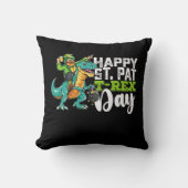 ハッピーセントパトリックの日パットTレックス恐竜 クッション (正面)