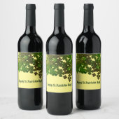 ハッピーセントパトリックの日パーソナライズされた、 ワインラベル (ボトル)