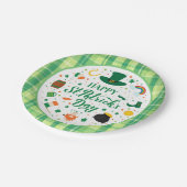 ハッピーセントパトリックの日パーティー ペーパープレート (アングル)