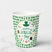 ハッピーセントパトリックの日パーティー 紙コップ (裏面)