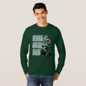 ハッピーセントパトリックの日ピンナップガールとシャムロック Tシャツ (正面フル)