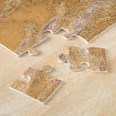 ハッピーセントパトリックの日ホワイトフラワーズトレンディーアイルランド ジグソーパズル (側面)