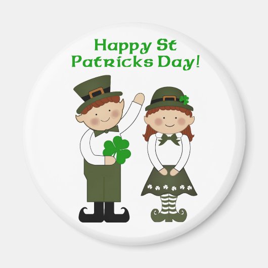 ハッピーセントパトリックの日マグネット マグネット (正面)