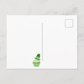 ハッピーセントパトリックの日マフィンとシャムロック ポストカード (裏面)