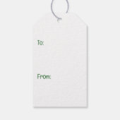 ハッピーセントパトリックの日ヨークシャーテリアドッグス ギフトタグ (裏面)