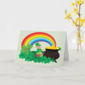 ハッピーセントパトリックの日レプレシャン カード (黄色い花)