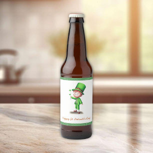 ハッピーセントパトリックの日レプレシャン ビールラベル