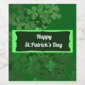 ハッピーセントパトリックの日ワインラベル ワインラベル (シングルラベル)