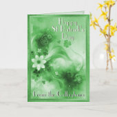 ハッピーセントパトリックの日幸運のザ・アイルランド恵み カード (黄色い花)