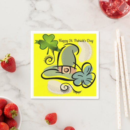 ハッピーセントパトリックの日紙ナプキンス スタンダードカクテルナプキン (インサイチュ)