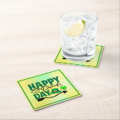 ハッピーセントパトリックの日66592 スクエアペーパーコースター (インサイチュ)