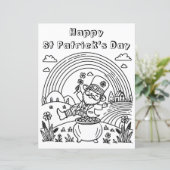 ハッピーセントパトリックの日 | カラーリングページ (スタンド正面)