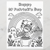 ハッピーセントパトリックの日 | カラーリングページ (正面)