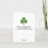 ハッピーセントパトリックの日! カード (裏面)