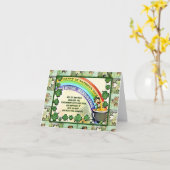 ハッピーセントパトリックの日 カード (黄色い花)