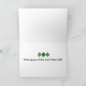 ハッピーセントパトリックの日 カード (内部)