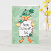 ハッピーセントパトリックの日 カード (黄色い花)