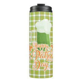 ハッピーセントパトリックの日 – グリーンビアオンプレイド タンブラー