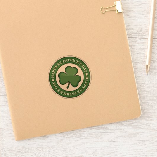ハッピーセントパトリックの日 シール (ノートブック)