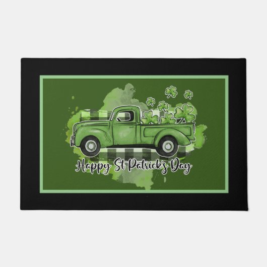 ハッピーセントパトリックの日 ドアマット (正面)