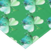 「ハッピーセントパトリックの日」ハンドシャムロ書ックス テーブルクロス (アングル)