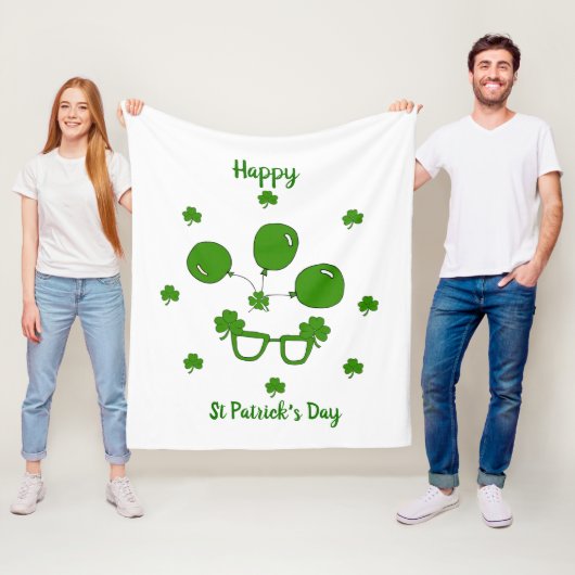 ハッピーセントパトリックの日 フリースブランケット (インサイチュ)
