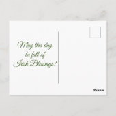 ハッピーセントパトリックの日 ポストカード (裏面)