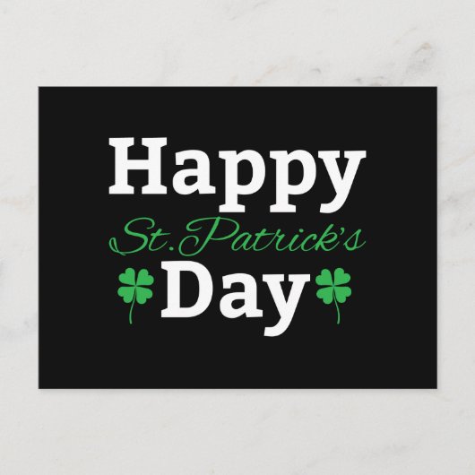 ハッピーセントパトリックの日 ポストカード (正面)