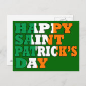 ハッピーセントパトリックの日 ポストカード (正面/裏面)