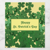 ハッピーセントパトリックの日 ワインラベル (シングルラベル)