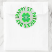 ハッピーセントパトリックの日！ヴィンテージシャムロック ラウンドシール (バッグ)