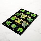 ハッピーセントパトリックの日 箔シーズンカード (回転した状態)