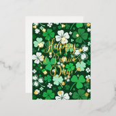 ハッピーセントパトリックの日 箔シーズンポストカード (正面/裏面)