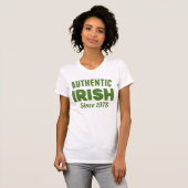 ハッピーセントパトリックの日 | Lucky Irish Since Tシャツ (正面フル)