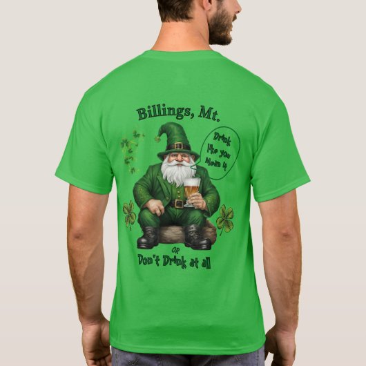 ハッピーセントパトリックの日 Tシャツ (裏面)