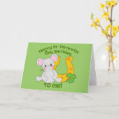ハッピーセントパトリックの私への誕生日! カード (黄色い花)