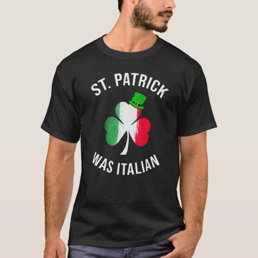 ハッピーセントパトリックはイタリアンSt patricks日 Tシャツ (正面)
