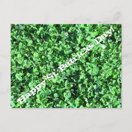 ハッピーセントパトリックスの日！ ポストカード (正面)