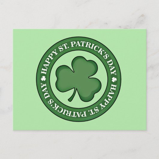 ハッピーセントパトリックスの日 ポストカード (正面)