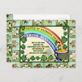 ハッピーセントパトリックスの日 ポストカード (正面/裏面)