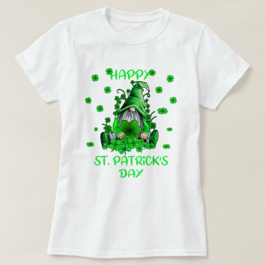 ハッピーセントパトリックスデイカートラブル格言 Tシャツ (デザイン正面)