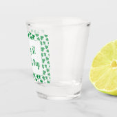 ハッピーセントパトリックスデイグリーンシャームロックパターン ショットグラス (右)