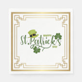 ハッピーセントパトリックズデイお祝い スタンダードランチョンナプキン (正面)