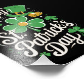 ハッピーセントパトリックズデイアイリッシュ伝統セントパティーズ フォトプリント            (角)