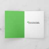 ハッピーセントパトリックズデイ名前をカスタムするレプレショーン シーズンカード (内部)