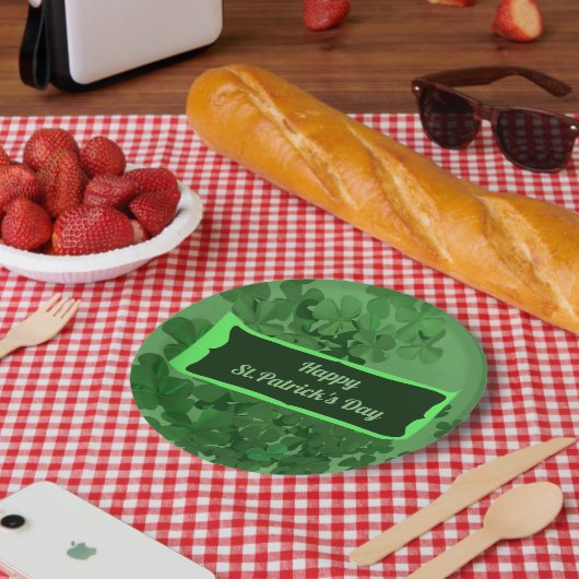 ハッピーセントパトリックズデイ紙プレート ペーパープレート (ピクニック)