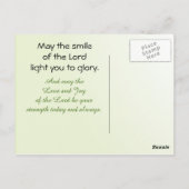 ハッピーセントパトリックデーの祝福カード ポストカード (裏面)